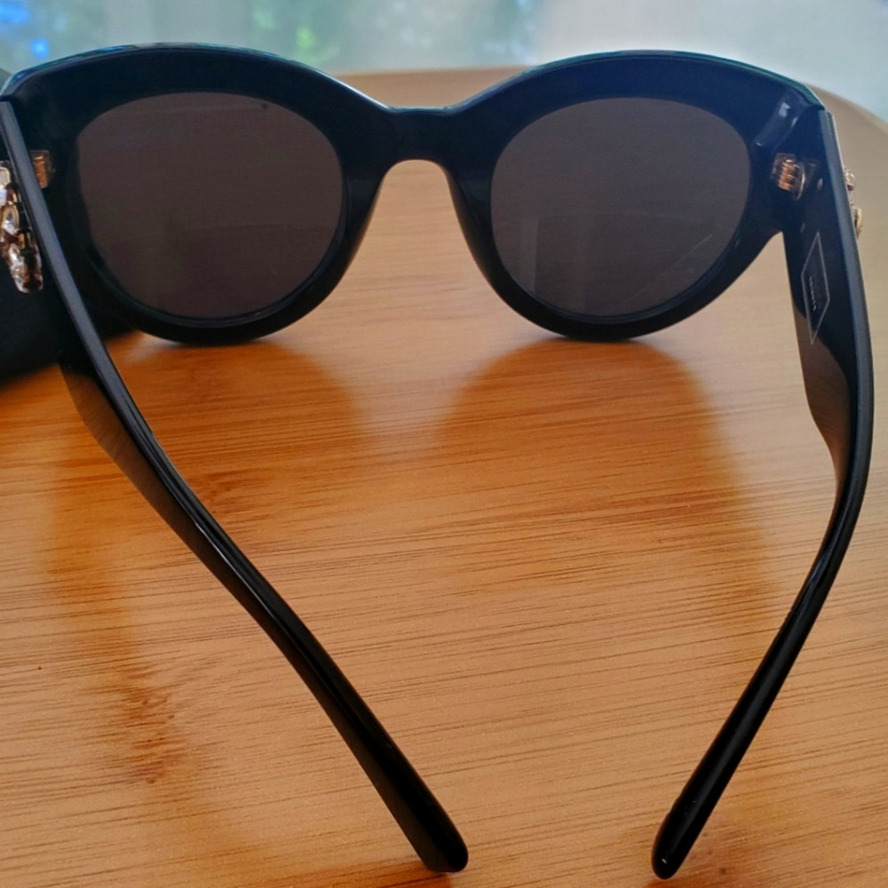 VERSACE Black frame sunglasses